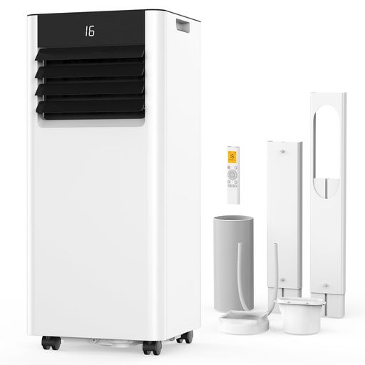 【2.6kwパワフルな冷房機能&amp;最大10畳の冷却面積】EUHOMYスポットクーラーは高品質な冷房システムを搭載しており、わずか15分で室内温度を5°C下げ、真夏の暑さを一気に解消!冷風が部屋の隅々まで行き届き、最大10畳までしっかりカバーでき、蒸し暑い夏の日でも、効率よく冷気を送り出します。安定の性能により、リビングルーム、ベッドルーム、ガレージ、倉庫などに最適です。 【一台三役であらゆる季節に対応】冷房・除湿・送風三つのモードを搭載しおり、どんな季節も最適!冷房機能はもちろん、除湿機能も送風機能も優れています。星(塗り潰し)除湿:28.98L/日の強力除湿を実現可能でじめじめした湿気から解放!梅雨時に大活躍、洗濯物の部屋干しに役立つだけでなく、カビやダニの繁殖を抑え、清潔で爽やかな空気をキープします!(ご注意:湿度が高い場合、大量の水分が発生するため、付属のドレンホースを接続して自動排水することで、快適にご利用いただけます。)星(塗り潰し)送風:送風機能も付いているため、空気を効率よく循環でき、扇風機の代わりにもOK!風量は「弱」「強」の2段階調整に対応しており、風向きもニーズに応じて自由に調節できます。