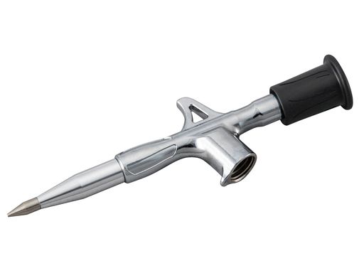 プロ ねじサイズM15P2.5 細かい部品や奥まった個所に少量のグリース注油が可能なミニグリースガン。 市販品のジャバラグリースとチューブグリースに対応。 少量のグリース注油でロスを削減し、手も汚さず作業することが可能です。 グリース取り付け部は市販品のサイズに対応。グリースガン内部の気密性が高く、最後までグリースを使い切ることができます。
