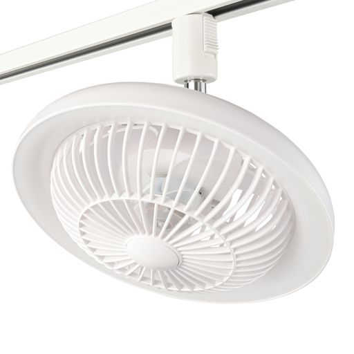 オーム電機シーリングファンダクトレール用ファンライトLED小型照明天井扇風機ライトライティングダクト用ホワイトORL-FL01-W06-5023