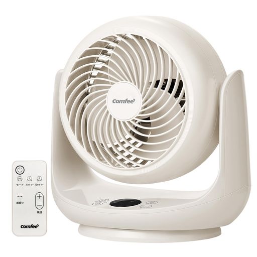 COMFEE’サーキュレーター静音28畳扇風機兼用左右自動首振り上下角度調節リモコン付き3モード風量9段階..