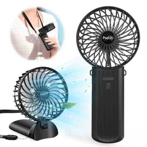 ハンディファン 携帯扇風機 ハンディ扇風機 USB充電式 4段階風量調節 7枚羽根 一台...