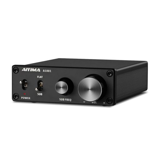 AIYIMA A1001 100W TPA3116 サブウーファーアンプ Dクラス HiFiモノラルアンプ RCA対応 全帯域/超低域切替式ステレオスピーカーアンプ ホームオーディオシステム用