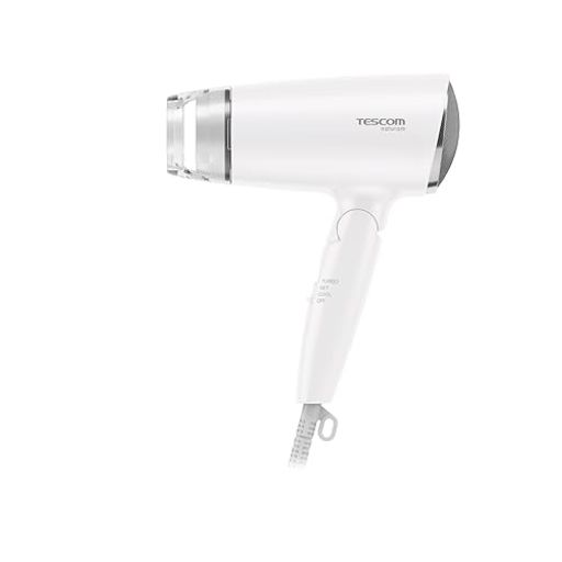 TESCOM - テスコム(TESCOM)ドライヤーマイナスイオン冷風軽量折りたたみnaturamホワイトTD200B-W