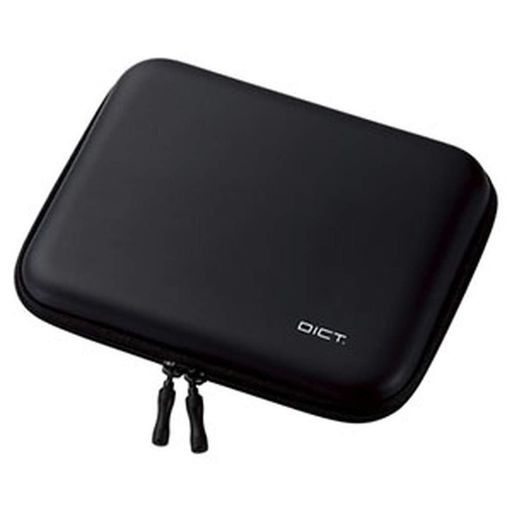 ELECOM電子辞書ケース《DICT.》セミハードタイプ音声機能付電子辞書向けブラックDJC-006LBK