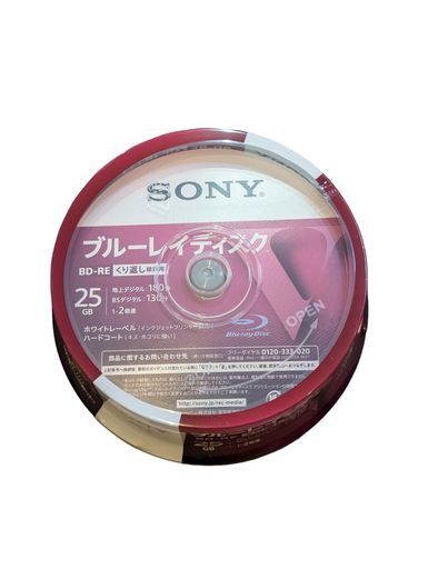 ソニー(SONY)ブルーレイディスクBD-RE2倍速1層Vシリーズ25BNE1VLPP225枚入
