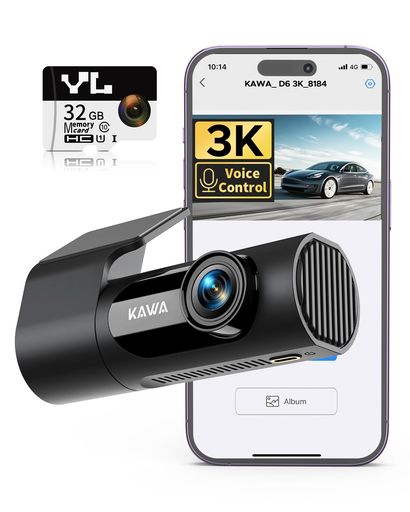 【3K Ultra HD ドライブレコーダー】KAWA ドライブレコーダーは驚異の3K 1623P解像度で、細部までくっきりと鮮明に記録します。昼間の明るい時間帯から夜間の暗い道路まで、クリアな映像を記録します。高感度センサーと最新映像処理技術により、運転中の安全性向上と万が一の際の証拠保全を確実にサポートします。暗所でも鮮明な映像を記録できるため、トンネル出入りや夜間運転時にも安心です。小型のデザインがフロントガラスにすっきりとフィットします。