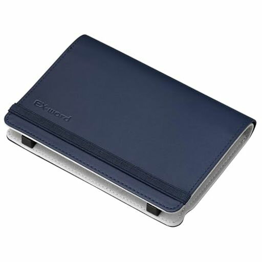 カシオ純正エクスワード電子辞書用ケースブックカバータイプブルーXD-CC2605BU