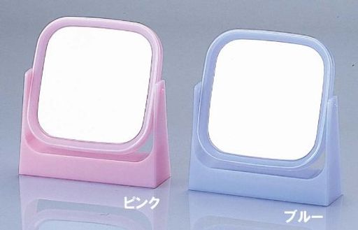 ヤマムラペールカラー角型スタンドミラーSブルーYF-600鏡/123*123mm