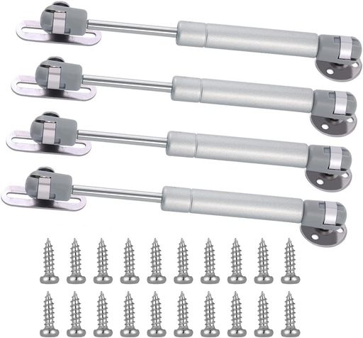 Lagogia50N/12ポンドガスストラットキャビネットヒンジシルバーメタリック仕上げコンテンポラリースタ..