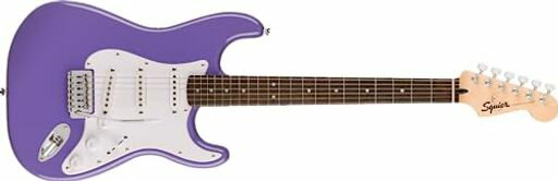 Squier - SquierbyFenderスクワイヤーエレキギターSquierSonicTMStratocaster®LaurelFingerboardWhitePickguardUltravioletソフトケース付き