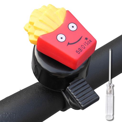 サイズ:ハンバーガー/フライドポテト/サンドイッチのかわいい食べ物自転車ベル(2.2cm/0.87インチに適合)直径22mm/0.866インチの自転車ハンドルバーに適合します。ベルを固定するためのシンプルなプラスドライバーを使用して、わずか1分で取り付けることができます。(*プラスドライバーは提供します!) 自転車ベル:注意を引くためのクリアで大きなベル音:食べ物の形の自転車ベルは、大きくクリアな音を発し、走行中によく聞こえ、注目されます。このハンバーガー型のベルで、普通の自転車を楽しく目を引く乗り物に変身させましょう。誰もが自転車をクールまたはキュートにドレスアップできる、エキサイティングで遊び心のある方法です。 高品質の素材:この自転車ベルはアルミニウム合金とプラスチックで作られており、耐久性に優れ、摩耗することなく長期間使用できます。 一緒に楽しむ:ライディング体験を向上:ユニークなベルは、安全性を確保するだけでなく、自転車に風変わりな魅力を加えます。毎日のサイクリングをもっと楽しくしましょう! あなたの愛する人へ:彼らにとって素晴らしい選択です。