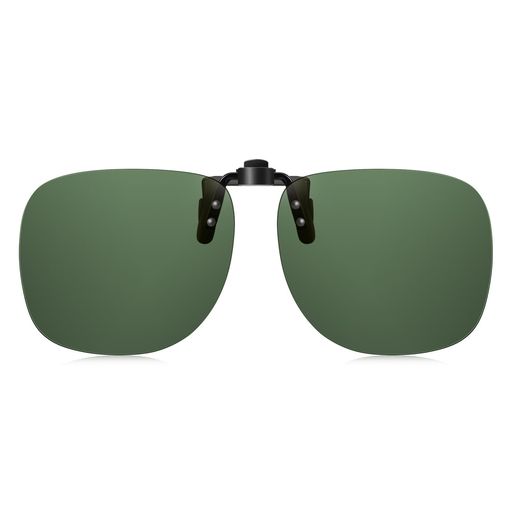 [TINHAO]クリップオンサングラス偏光レンズUV400跳ね上げメガネ取付用運転用アウトドア用メガネ装着軽..