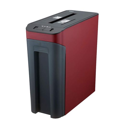 ナカバヤシハイセキュリティーシュレッダ静音マイクロカット2x10mmCD・DVD5分割ワインレッド業務用Z3029
