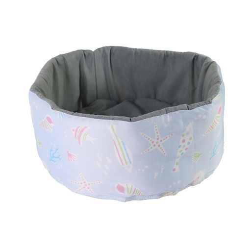 キャティーマンクールズサークルベッドうみのなかグレー