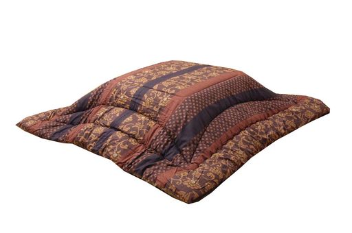 イケヒコこたつ布団長方形掛け単品国産国内プリント万葉ブラウン約205x285cm厚掛けタイプ#5934659