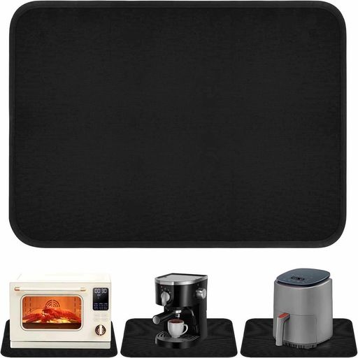 【製品仕様】耐熱保護、この製品は、キッチン用に設計された耐熱マットで、オーブン、電子レンジ、エアフライヤーなどの調理器具を使用する際に餐卓に高温からの損傷を防ぎます。熱い鍋やボウルを置く場所としても安心です。(30*45cm ブラック x1) 【滑り止め安定設計】:フェルトとシリコンを組み合わせた素材で、フェルトの表面は優れた滑り止め機能を提供し、裏面のシリコンはキッチンカウンター用調理台保護マットの安定性と滑り止め性能を確保します。これにより、調理器具が使用中により安定し、意図しない滑りを減らします。高温保護だけでなく、キズ・汚れ・油染みもブロック! テーブルやカウンターを常に清潔で美しい状態に保ちます。お手入れも簡単で、水洗いすれば繰り返し使用可能です。 【素材】フェルト素材を採用し、耐熱性に優れ、300°Cの高温に耐えることができます。キッチンカウンターを保護するマットが高温環境でも安定して耐久性を発揮します。素材の劣化や変形を心配する必要はありません。長期にわたってキッチンの安全を確保します。柔らかいフェルト素材で使いやすく、水洗いや拭き取りで簡単お手入れ。折り畳んで省スペース収納も可能。