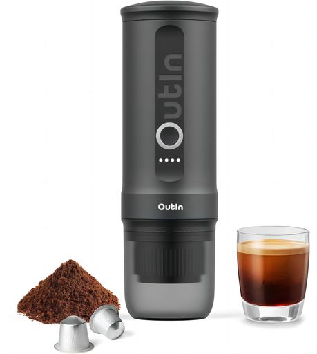 【軽量&amp;ポータブル】:OutIn ポータブルエスプレッソマシンはわずか 670 グラムです。食品グレードのステンレス鋼と持続可能な素材で作られており、OutIn エスプレッソメーカーは分解して洗うのが簡単です。 【高速自己加熱&amp;豊かなクレマ】:OutIn Nano コーヒーマシンは、1.7 オンスの 77°F(摂氏 25 度)の室温の水を 200 秒以内に 198°F(摂氏 92 度)まで加熱します。20 バールの圧力により、プロ仕様の卓上コーヒーマシンと同様の豊かなクレマを伴う滑らかな抽出が保証されます! 【高品質バッテリー容量】:トラベルエスプレッソメーカーには 7500mAh のバッテリーが付属しており、10~15 ワットの USB-C 車載充電器に対応しており、汎用性の高い充電が可能です。1.7 オンスの 77°F(摂氏 25 度)の室温の水で最大 5 杯のホットショット、またはお湯で 200 杯以上のショットに対応します。