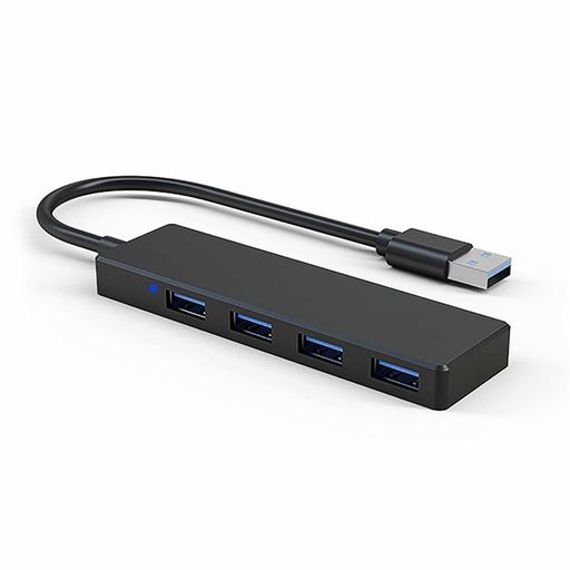 ALLVDUSBハブUSB3.0スリム設計5Gbps高速データ転送4ポート30cmバスパワー軽量Windows/Mac/PS4/PS5/Chromebookなど対応リモートオフィス