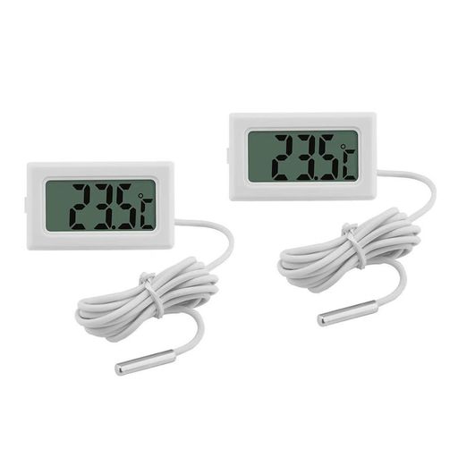 【仕様】黒色温湿度計 2個、LR44ボタン電池2個。尺寸4.73cm*2.85cm*1.53cm。 【湿度測定範囲】温度-50°C〜110°C、温度測定精度プラスマイナス1.0°C、分解能:0.1°C、動作温度:0°C〜50°C、保存温度:-10°C~60°C。 【LCDディスプレイ】LCDスクリーンは測定値の明確で直観的なデジタル表示します。現在の部屋の気候を確認し、加湿器/除湿器/エアコン/暖房を使用して必要に応じて部屋の温度と湿度を調整できます。文字が大きくて見やすいです、高齢者の方や子供たちにもはっきりくっきりと見やすい温度湿度計です。 【デジタル温度計】小型のポータブル温湿度測定器は、あらゆるシーンに適しています。10秒に1回更新測定される信頼性により、最新かつ最も正確な測定値が提供されます。 【広い適用】リビングルーム、オフィス、ベッドルーム、ベビールーム、クローク、楽器室、穀倉、水族館、セラー。