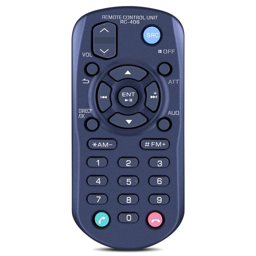 RC-406リモコンforKenwoodケンウッドCDレシーバーオーディオステレオシステムプレーヤーKDCX398KDC200UBKDC170YKMMBT260UKDCX704KDC155UKDC