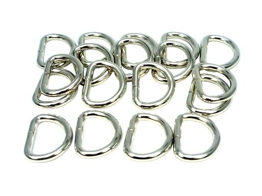 イチネンアクセスファミリーツール(FAMILYTOOL)Dカン(線径3mm内幅18mm)シルバー20個入56424