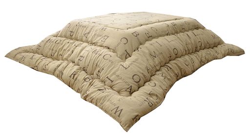 イケヒコこたつ布団正方形ラックス掛けベージュ約205x205cmカジュアル#5180419