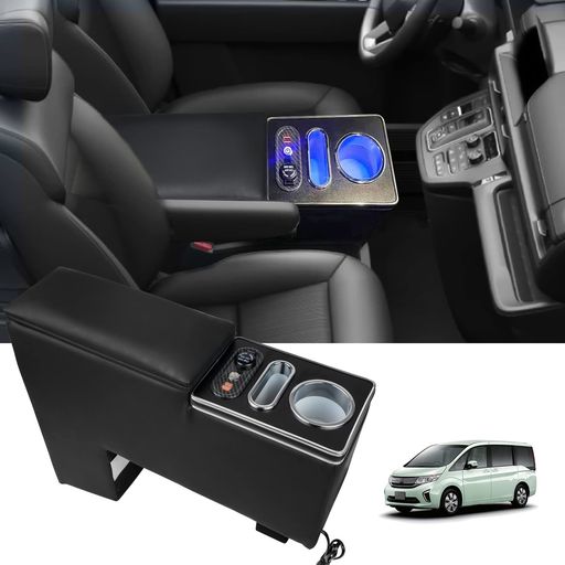 YESHMAコンソールボックスステップワゴンスパーダエアーRP6RP7RP8専用アームレストHONDASTEPWGN肘置きe:HEVAIRe:HEVSPADA適用センターコンソールボックスドリンクホルダー