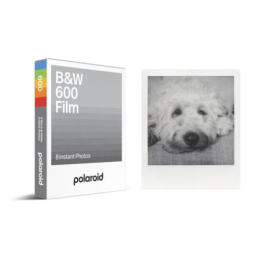 Polaroid(ポラロイド) インスタントフィルム B&W Film for 600 カラーフィルム 8枚入り フレームカラー白 (6003)