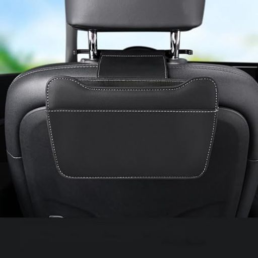 Rakuten - JEYODA車ゴミ箱車用シートヘッドレスト用車用ゴミ箱防水漏れ防止折りたたみ車用収納多機能収納小物入れドア収納車用ゴミ入れ運転/助手席用シートバックポケット後部座席運転席用省ス…