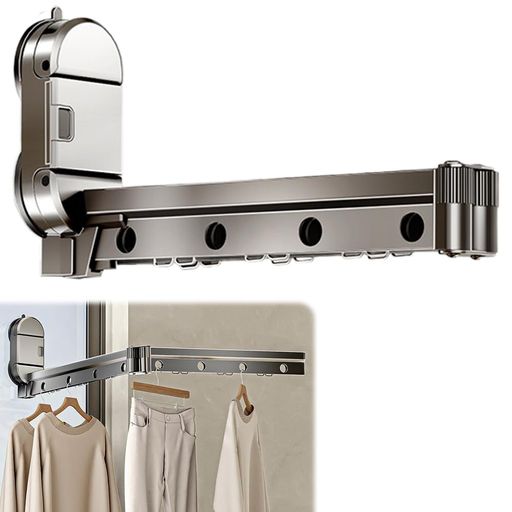 製品規格:折り畳み式物干しハンガー、収納袋、防塵カバーを含む。 良質な材料:折りたたみ式物干しハンガーはアルミニウム材料で作られ、錆びを防止し、長く使用することができ、複数の服をかけることができ、服が風に吹き飛ばされるのを防ぐことができる。...