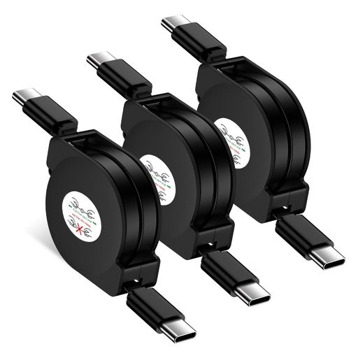 【リール式xフラットデザイン】絡まない巻き取り式充電ケーブル:10cm~100cmまで伸縮自在!リール構造xタイプc フラットケーブルの組み合わせで、従来の丸型ケーブルより80%収納面積を削減。平らな形状が机の隙間やポケットにもすっきり収納可能。車内でのマルチデバイス充電時も絡まり知らず。 【PD60W対応】全デバイス急速充電実現:USB C-Cケーブルが最新PD規格を完全サポート。MacBook Pro(16インチ)も60分で80%充電可能な急速充電性能。QC4.0/3.0/PPS/AFC多重対応でGalaxy/Pixel/Xperiaなど幅広い端末と互換。 【強化TPE素材】折れない・切れない耐久設計:typec リールケーブルの弱点だった巻き取り部を特殊コーティングで強化。▶ 3万回巻き取り試験をクリアした信頼性。▶ フラット形状x高柔軟TPEで、従来の丸型ケーブルより曲げ強度が2倍向上。 【マルチデバイス対応】スマホ〜PCまで完全カバー:最新iPhone16シリーズからMacBook Pro 2023まで幅広く対応。データ転送はUSB2.0(480Mbps)規格準拠で、写真1000枚転送も約30秒。