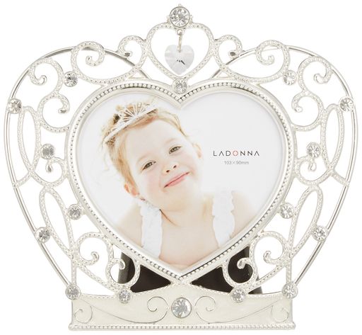 LADONNAラドンナフォトフレームブライダルシルバーハート型MJ74-H-SV
