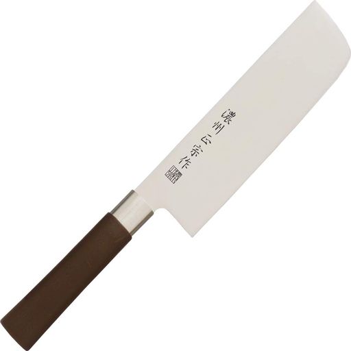 サイズ:全長/約30CM、刃渡り/約17CM 本体重量:125G 素材・材質:刃部/モリブデンステンレス刃物鋼、柄部/ポリプロピレン樹脂 生産国:日本