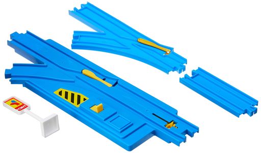 タカラトミー(TAKARATOMY)プラレール自動ターンアウトレール(ターンアウトレール(L)1本・1/2直線レール1本付)R-19