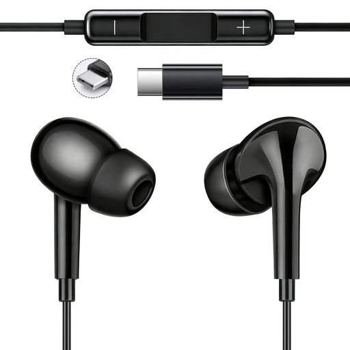 イヤホン 有線 タイプc【2026新バージョン HIFI クリア通話】 iPhone 15/16/17対応 イヤホン type-c 雑音なし 絡み防止