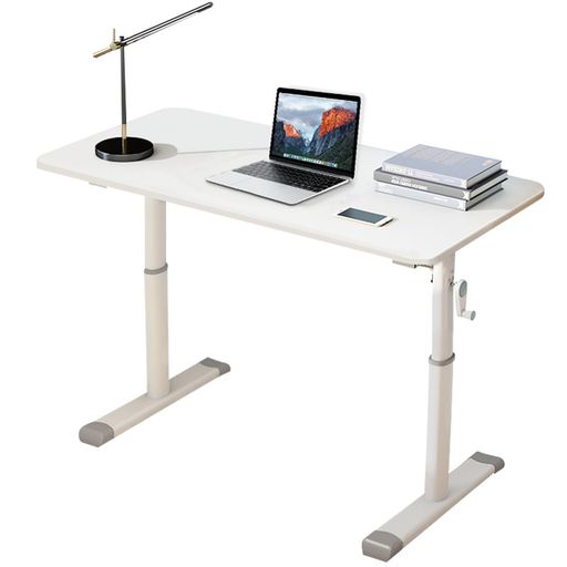 Fainyearn昇降式デスクパソコンデスク高さ調節テーブル昇降式小型リビングデスク幅80cm奥行45cm上下昇..