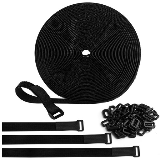 【10M荷締めベルトと50個バックル】長さ10m*幅20mmの締めベルトと50個のプラスチックバックルが含まれています。結束バンドは全長10メートル、再利用可能です。セットでお得です。異なるニーズに対応! 【自由カットできる結束バンド】結束バンドは全長10メートル、通常の結束バンドと違い、任意の長さにカットでき。ニーズに応じて必要な長さを自由にカットでき、プラスチックバックルを接続してループを形成し。非常に柔軟に使用して、ケーブルであろうと、特に大きなアイテムであろうと、すべてを結び付けることができます。 【高い耐久性素材】YOKELLMUX結束バンドは高品質ナイロン素材を使用し、強力なバックルと合わせ、全体の肩紐が丈夫で長持ちです。耐荷性が高くて、安定しており、脱落せず、物をしっかりと結ぶことができます。強い耐久性を持つ結束バンドです!また結束バンドは安全で環境にやさしく、で製品や一緒に貼ったものを傷つけないです。どんな環境でも適用しています! 【強い耐荷重能力】毛面が密ており、高強度粘性結束バンドは強い耐荷重性能を持ってます、安定して脱落しにくい。