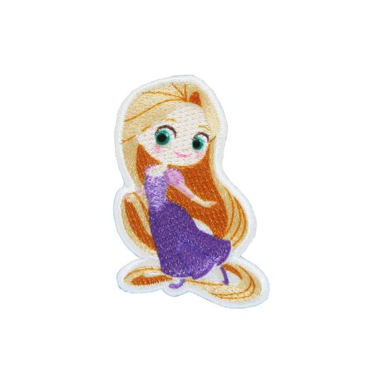 パイオニアディズニープリンセスアイロン・シール両用接着ワッペンラプンツェル幅35mmx高さ52mmMY5002-MY446