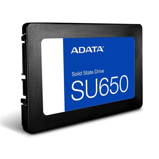 ADATA Ultimate SU650 ソリッドステートドライブ - 1TB 内蔵SSD - 2.5インチ SATA 6Gb/s - PCアップグレード - 高速で安全なデータストレージ - 高度なエラー修正 - デスクトップ対応 -