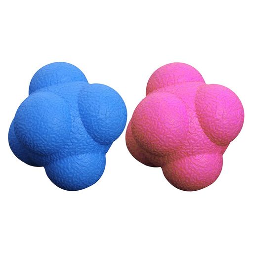 敏捷性ボール、イレギュラーボール、六角形リアクションボール手眼反応と敏捷性協調反射運動スポーツのトレーニング用バウンスリアクションボール(2個)