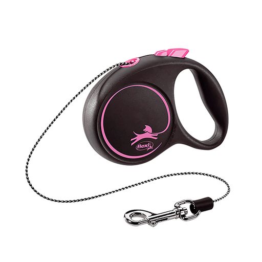 Rakuten - フレキシ(flexi)ブラックデザインコードXS(8kg未満)3mピンク[犬用リード]