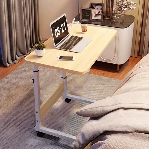PluieSoleilサイドテーブルベッドテーブルキャスター付きテーブル昇降式テーブルサイドデスクサイドテ..