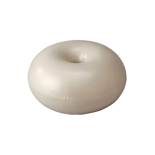 樂天商城 - エレコムバランスボール直径50cm高さ28cmドーナツ型Lサイズ転がらないポンプ付エクリアスポーツアイボリーHCF-BBDLIV