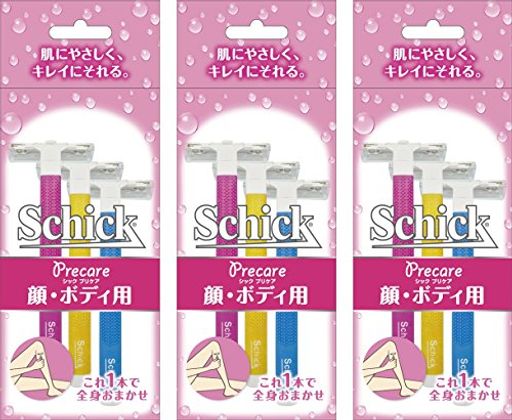 Schick(シック)Tディスポ使い捨てボディ用Tディスポ(3本入x3個)女性用カミソリ
