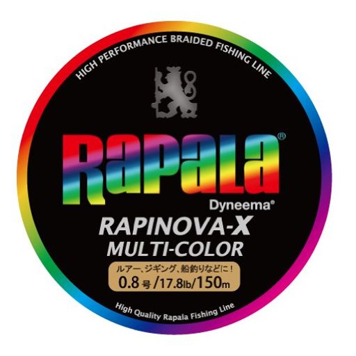 樂天商城 - Rapala(ラパラ)PEラインラピノヴァXマルチカラー150m0.8号17.8lb4本編み10m毎に5色分けRXC150M08MC