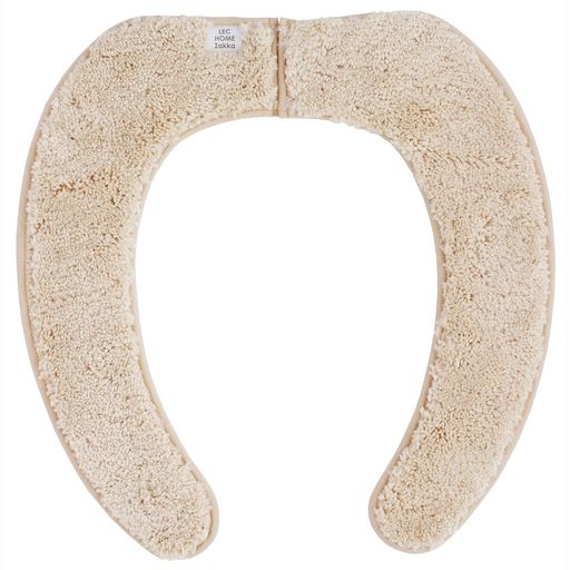 レックぴたQ吸着べんざシート極上もこふわタフト生地(ベージュ)全型対応/貼るタイプ/洗濯OK