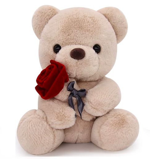 【ユニークなテディベアとバラ】薔薇を抱えた、ふわふわのテディベアが登場!クマもお花も可愛い~薔薇を抱えた、ふわふわのテディベアが愛・感謝の想いを届けます。可愛いクマちゃんは、小さなお子様からお年寄りまで、年代を選ばす喜ばれます。 【超~柔らかいくまのぬいぐるみ】触り心地、抱き心地、サイズ感、全てにおいて最高!ずっと触っていたくなるような触り心地です。抱き枕タイプとHUGタイプとして、とても癒されています。大切なあの人への感謝を込めて、想いを届けます。 【誕生日・バレンタインデー・クリスマスのプレゼント】超可愛いテディベア型、ふわふわの手触り、ユニークなデザイン、テディベア大好きな友達や彼女や家族にプレゼント、最高!誕生日のプレゼント、バレンタインデー、クリスマスのプレゼント、特別な日のお祝いに最適! 【超~可愛い クマ ぬいぐるみ】ふわふわのテディベアを眺めていても、可愛くて癒されます。ふんわりもちもち感にゆるい顔が心を癒してくれます。思わずギュッと抱きしめたくなる、優しい抱き心地のくま ぬいぐるみです。