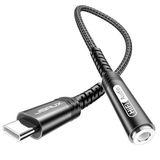 JSAUX タイプc イヤホンジャック USB Type C to 3.5mmメス型 ヘッドホンジャック ...