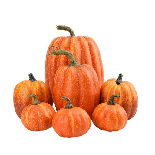 7PCSハロウィンかぼちゃハロウィン飾りDIYかぼちゃハロウィン置物セットハロウィン/感謝祭/季節飾りなどに飾り付けオブジェ(style1)