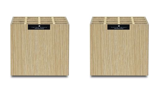 TATSU-CRAFT(タツクラフト)BoskバスクペンスタンドS16NAナチュラル2個セットペン立ておしゃれかわいいメイクブラシ立てコスメ収納メイク道具ペン鉛筆マジック文房具収納オフィス日本製